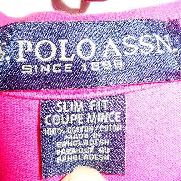 U.S. POLO ASSOCIATION Slim fit Polo Shirt Size M - Picture 5 of 10